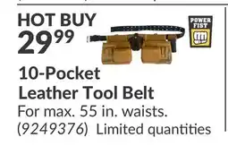 Princess Auto 10-Pocket Leather Tool Belt offer