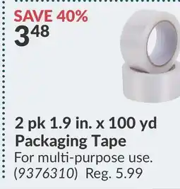 Princess Auto 2 pk 1.9 in. x 100 yd Packaging Tape offer