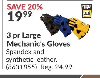 Princess Auto Large Mechanic's Gloves offer