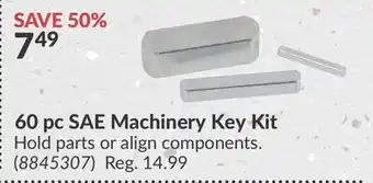 Princess Auto 60 pc SAE Machinery Key Kit offer