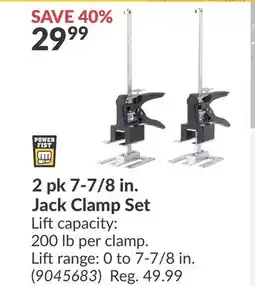 Princess Auto 2 pk 7-7/8 in. Jack Clamp Set offer