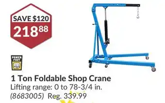 Princess Auto 1 Ton Foldable Shop Crane offer