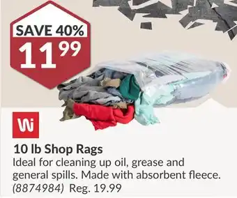 Princess Auto 10 lb Shop Rags offer