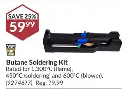 Princess Auto Butane Soldering Kit offer