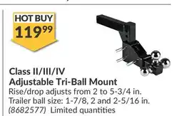 Princess Auto Class II/III/IV Adjustable Tri-Ball Mount offer