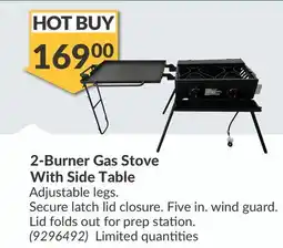 Princess Auto 2-Burner Gas Stove With Side Table offer