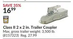 Princess Auto Class II 2 x 2 in. Trailer Coupler offer