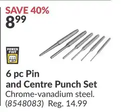 Princess Auto 6 pc Pin and Centre Punch Set offer