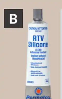 Princess Auto Clear RTV Adhesive Sealants offer