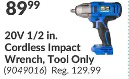 Princess Auto 20V 1/2 in. Cordless Impact Wrench, Tool Only offer