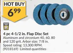 Princess Auto 4 pc 4-1/2 in. Flap Disc Set offer