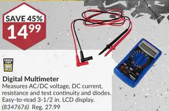 Princess Auto Digital Multimeter offer