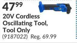 Princess Auto 20V Cordless Oscillating Tool, Tool Only offer