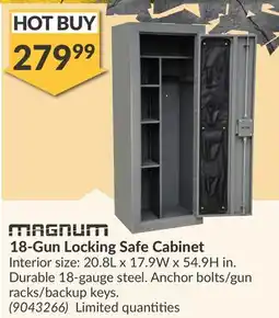 Princess Auto 18-Gun Locking Safe Cabinet offer