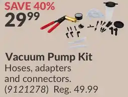 Princess Auto Vacuum Pump Kit offer