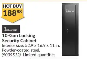 Princess Auto 10-Gun Locking Security Cabinet offer