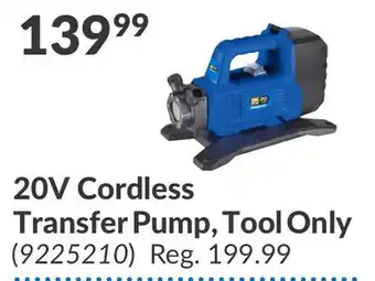 Princess Auto 20V Cordless Transfer Pump, Tool Only offer