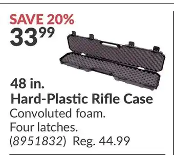 Princess Auto 48 in. Hard-Plastic Rifle Case offer