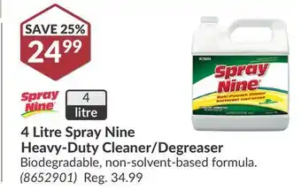 Princess Auto 4 Litre Spray Nine Heavy-Duty Cleaner/Degreaser offer