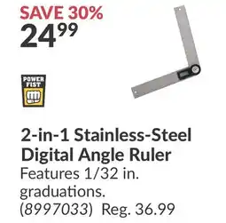 Princess Auto 2-in-1 Stainless-Steel Digital Angle Ruler offer