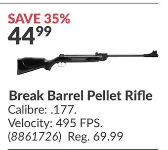 Princess Auto Break Barrel Pellet Rifle offer