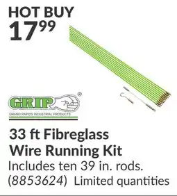 Princess Auto 33 ft Fibreglass Wire Running Kit offer