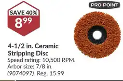 Princess Auto 4-1/2 in. Ceramic Stripping Disc offer