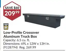 Princess Auto Low-Profile Crossover Aluminum Truck Box offer