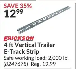 Princess Auto 4 ft Vertical Trailer E-Track Strip offer