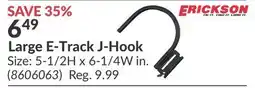 Princess Auto Large E-Track J-Hook offer