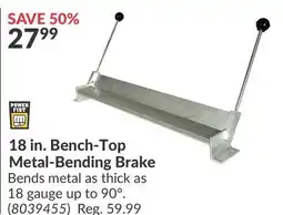 Princess Auto 18 in. Bench-Top Metal-Bending Brake offer