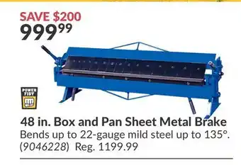 Princess Auto 48 in. Box and Pan Sheet offer