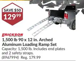 Princess Auto 90 x 12 in. Arched Aluminum Loading Ramp Set offer