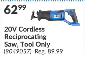 Princess Auto 20V Cordless Reciprocating Saw, Tool Only offer