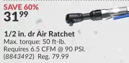 Princess Auto 1/2 in. dr Air Ratchet offer