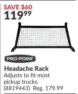 Princess Auto Headache Rack offer