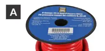 Princess Auto Red 8 Gauge 25 ftPrimary Wire offer