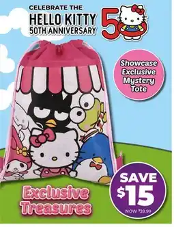 Showcase HELLO KITTY 50TH ANNIVERSARY offer