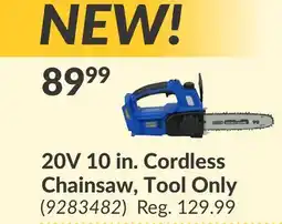 Princess Auto 20V 10 in. Cordless Chainsaw, Tool Only offer