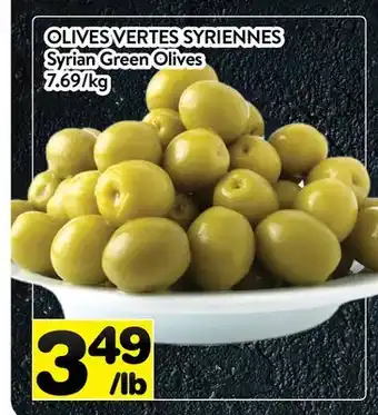 Supermarché PA OLIVES VERTES SYRIENNES | Syrian Green Olives offer