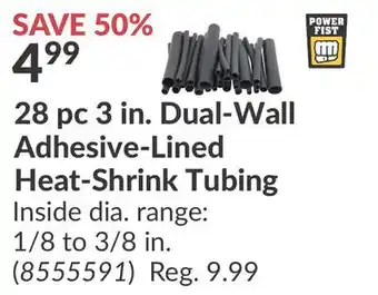 Princess Auto 28 pc 3 in. Dual-Wall Adhesive-Lined Heat - Shrink Tubing offer