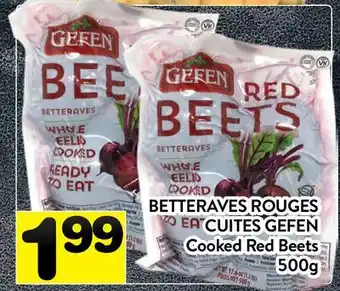 Supermarché PA BETTERAVES ROUGES CUITES GEFEN | Cooked Red Beets offer