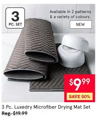 Kitchen Stuff Plus 3 Pc. Luxedry Microfiber Drying Mat Set offer