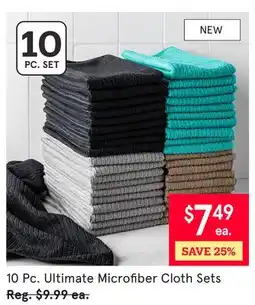 Kitchen Stuff Plus 10 Pc. Ultimate Microfiber Cloth Sets offer