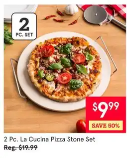 Kitchen Stuff Plus 2 Pc. La Cucina Pizza Stone Set offer