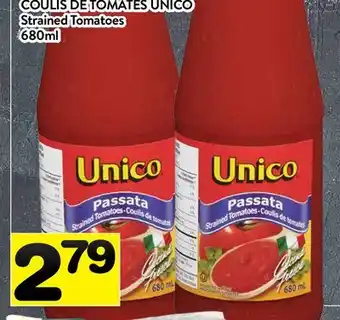 Supermarché PA COULIS DE TOMATES UNICO | Strained Tomatoes offer