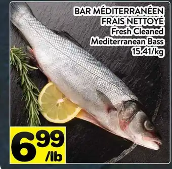 Supermarché PA BAR MÉDITERRANÉEN FRAIS NETTOYÉ | Fresh Cleaned Mediterranean Bass offer