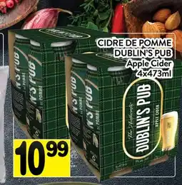 Supermarché PA CIDRE DE POMME DUBLIN'S PUB | Apple Cider offer