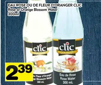 Supermarché PA EAU ROSE OU DE D'ORANGER CLIC | Rose Orange Blossom Water offer