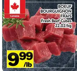 Supermarché PA BOEUF BOURGUIGNON FRAIS | Fresh Beef Cubes offer